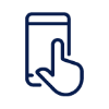 icon- hand and smart phone