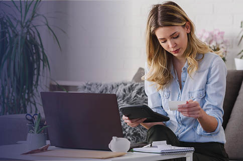 Looking over finances