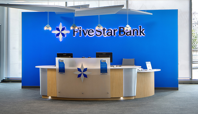 Teller Pod in Five Star Bank branch