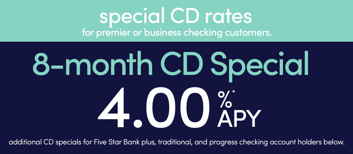 cd and ira rates › Five Star Bank