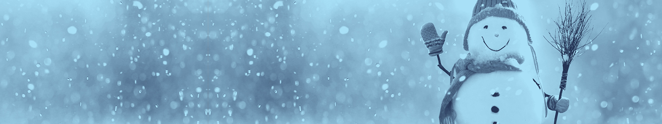 snowman in winter weather