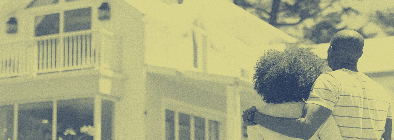 African American couple looking at new home to purchase