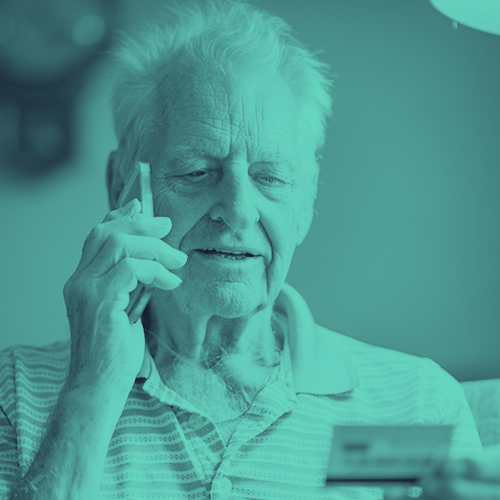 elderly man credit card security center scam 