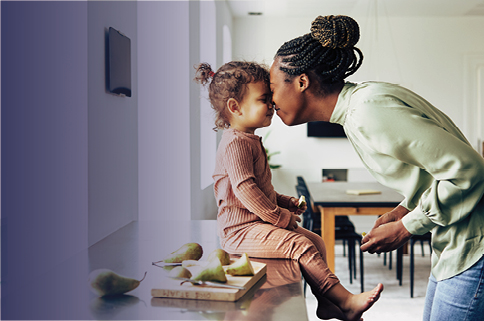 Woman and child