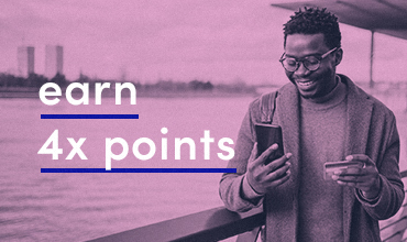 earn 4x points credit card promotion