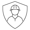 construction shield icon