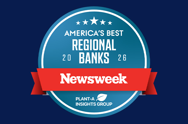 Newsweek's America's Best Regional Bank Badge